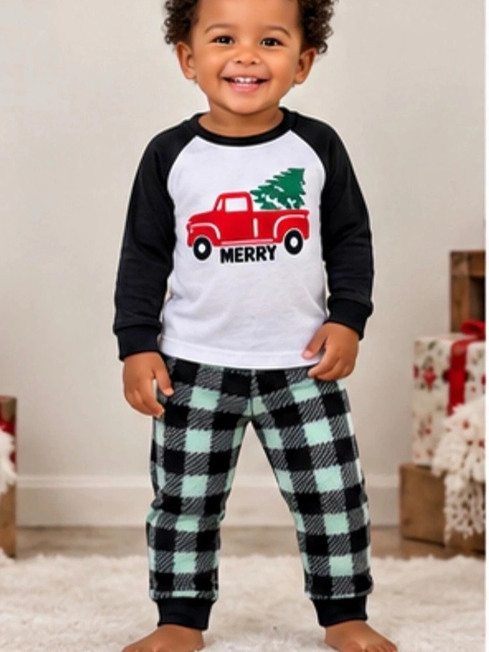 AME Boys 3T Christmas Pajama Set NWT